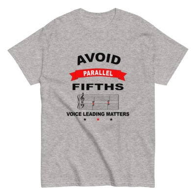 Avoid Parallel Fifths – Music Theory T-Shirt